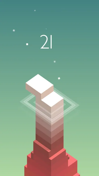 Poster di gioco: torre di blocchi da impilare su sfondo verde